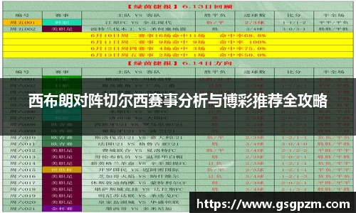 西布朗对阵切尔西赛事分析与博彩推荐全攻略