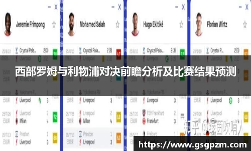 西部罗姆与利物浦对决前瞻分析及比赛结果预测