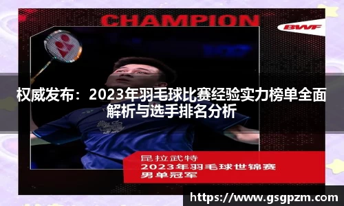 权威发布：2023年羽毛球比赛经验实力榜单全面解析与选手排名分析
