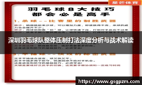 深圳羽毛球队整体压制打法深度分析与战术解读